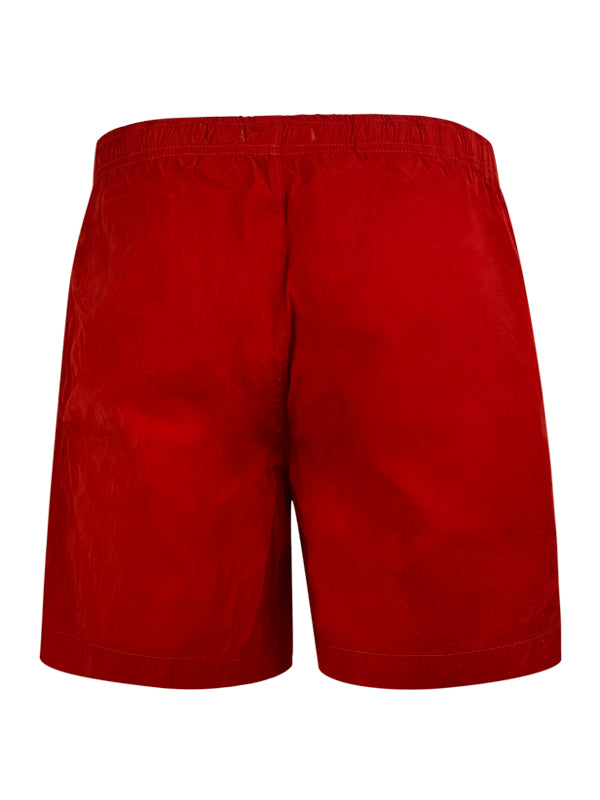 CP Company Chrome Patch Fiery Red Swim Shorts
