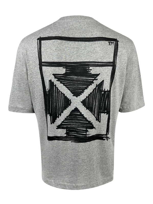 Off White Negative Mark Arrow Grey T-Shirt