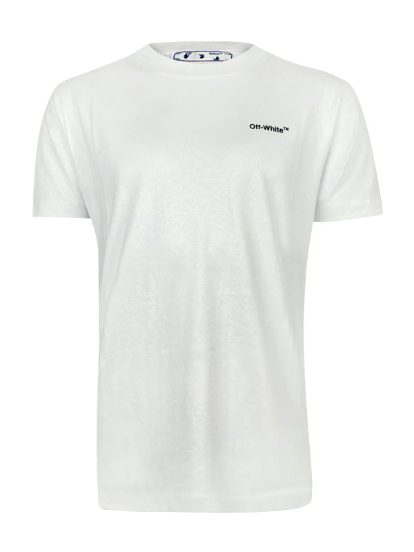 Off White Wave Diagonal White T-Shirt
