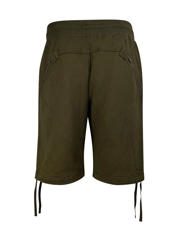 CP Company Diagonal Raised Fleece Lens Ivy Green Shorts