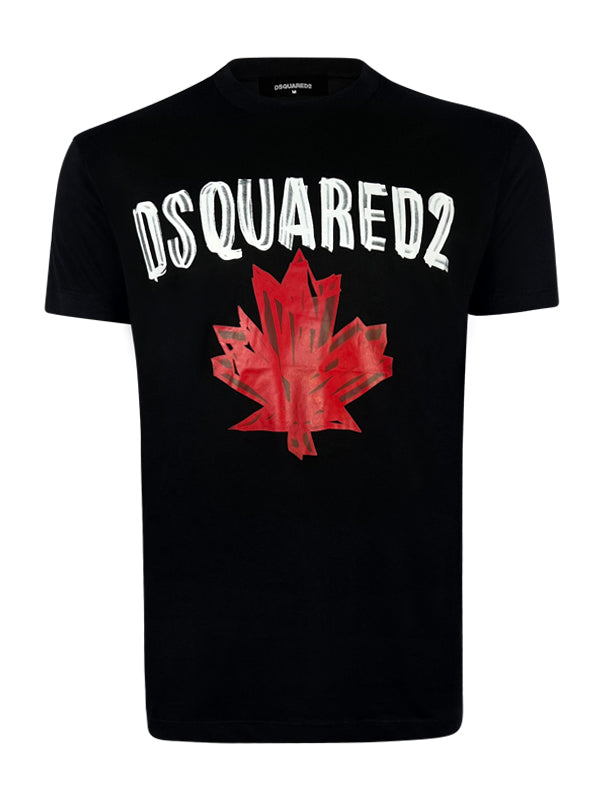 Dsquared2 Maple Leaf Black T-shirt