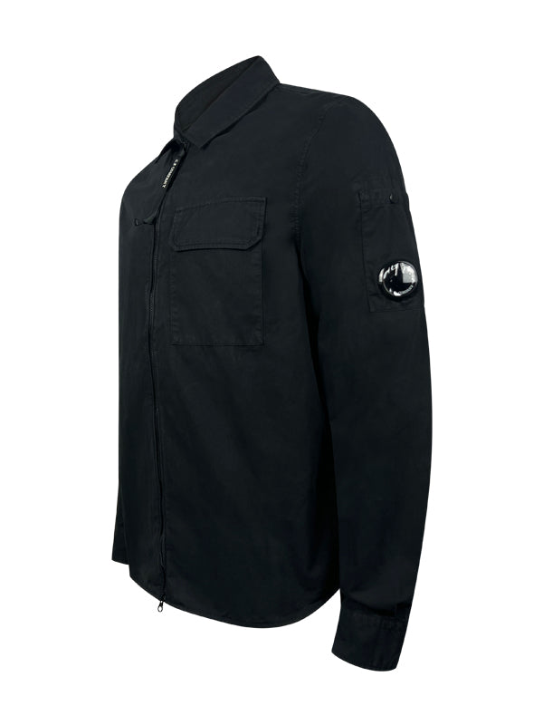 CP Company Black Zipped Overshirt
