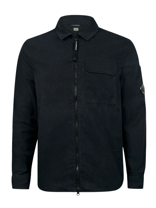 CP Company Black Zipped Overshirt