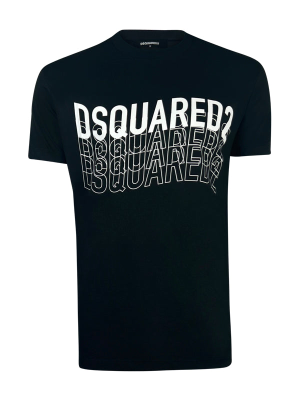 Dsquared2 Shadow Logo Print T-Shirt Black