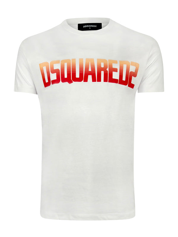 Dsquared2 Gradient Print White T-Shirt