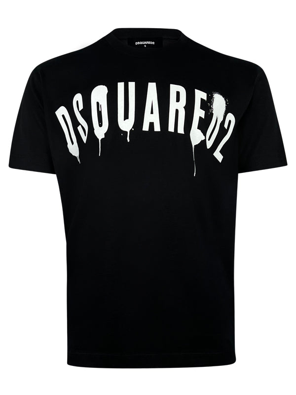 Dsquared2 Spray Paint Black T-Shirt