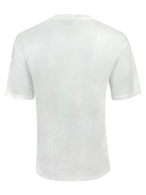 Moschino Embroidered Symbols White T-Shirt