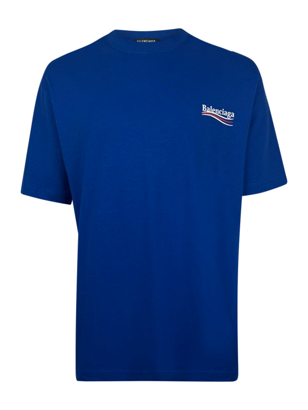 Balenciaga Political Blue T-Shirt