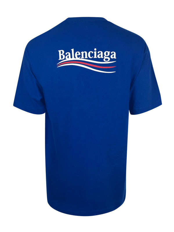 Balenciaga Political Blue T-Shirt