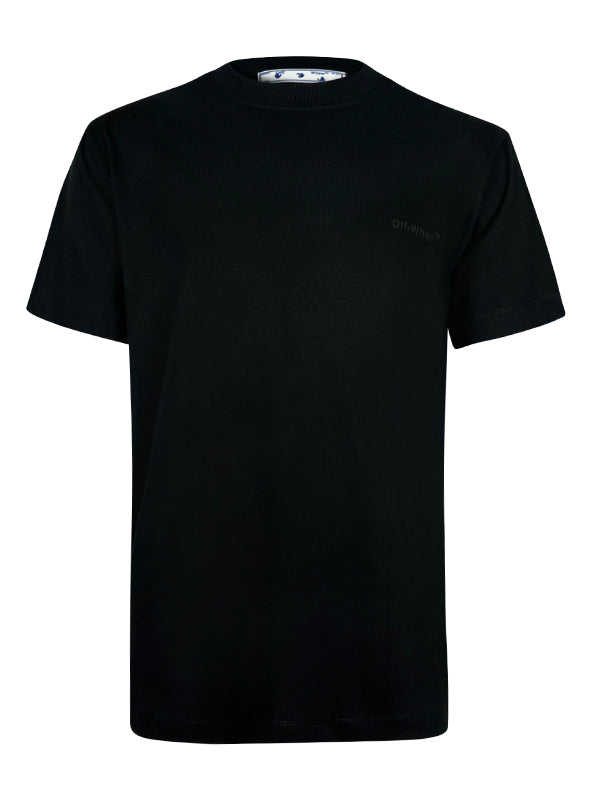 Off White Diagonal Tab Black T-Shirt