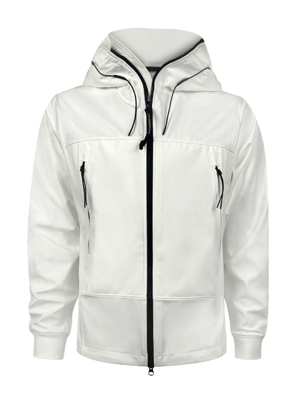 CP Company Gauze White Shell-R Goggle Jacket